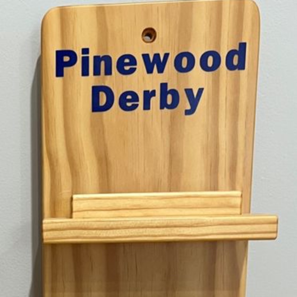 Pinewood Derby Car Display Shelf